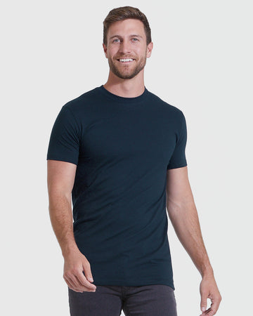 Tall Straight Hem Crew Neck T Shirt