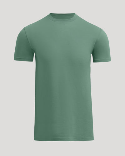 Camiseta clásica talla alta cuello redondo