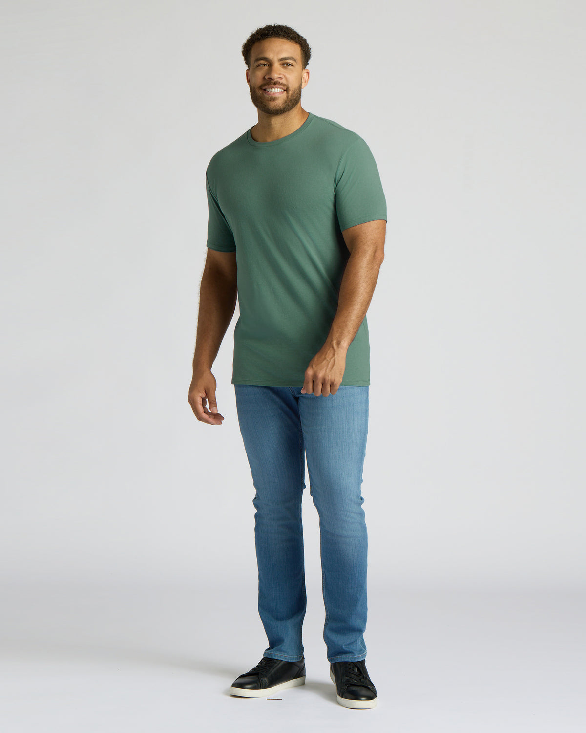 Neo Fern Tall Straight Hem Crew Neck T-Shirt