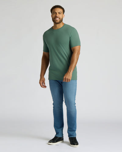 Camiseta clásica talla alta cuello redondo