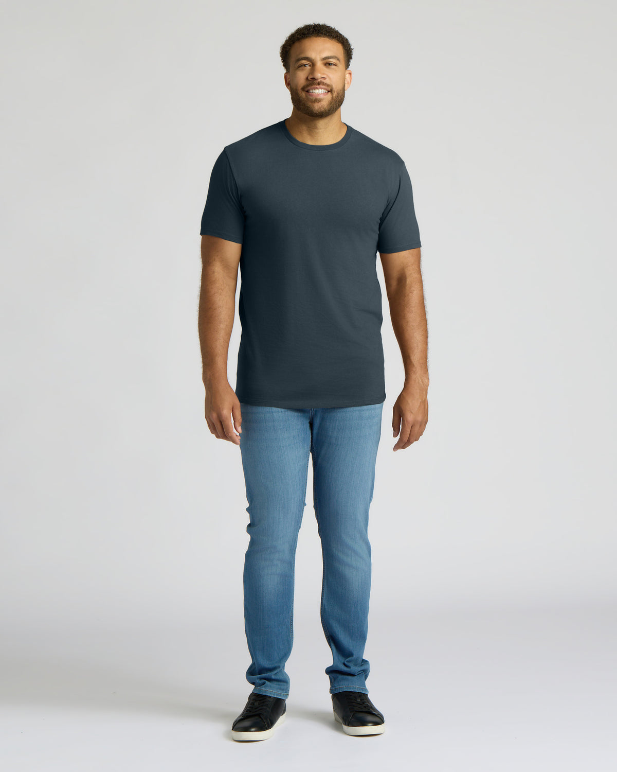 Onyx Tall Straight Hem Crew Neck T-Shirt