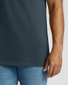 Onyx Tall Straight Hem Crew Neck T-Shirt