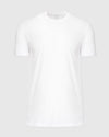 White Tall Straight Hem Crew Neck T-Shirt