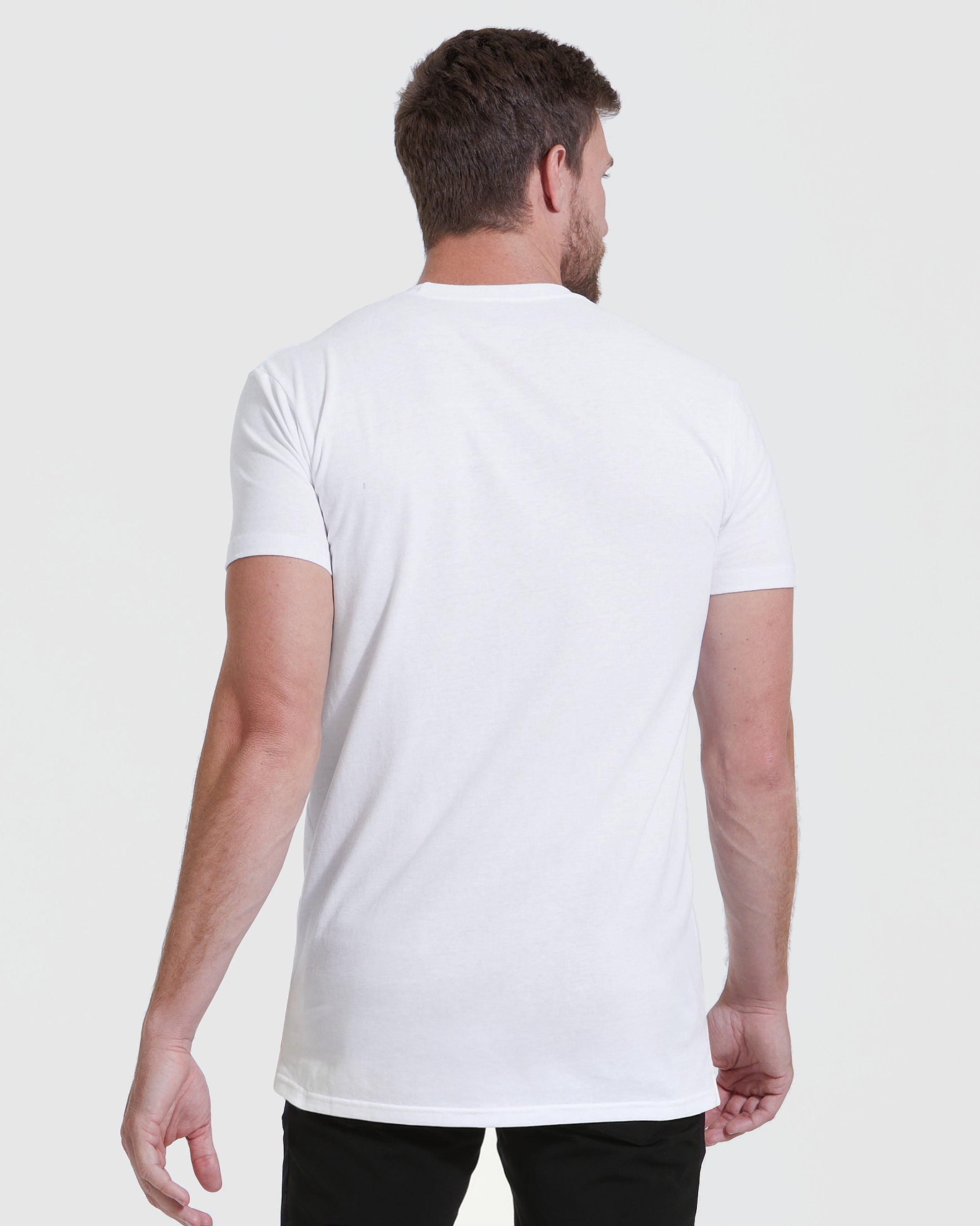 All-White Tall Straight Hem T-Shirt 3-Pack