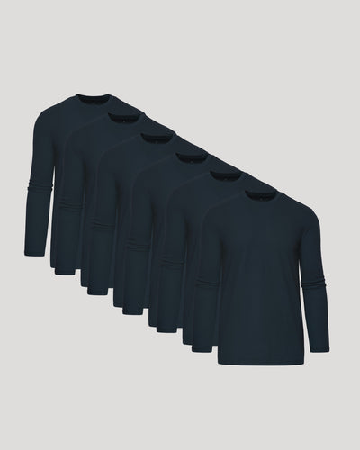 Tall Classic Long Sleeve Crews (6‑Pack)