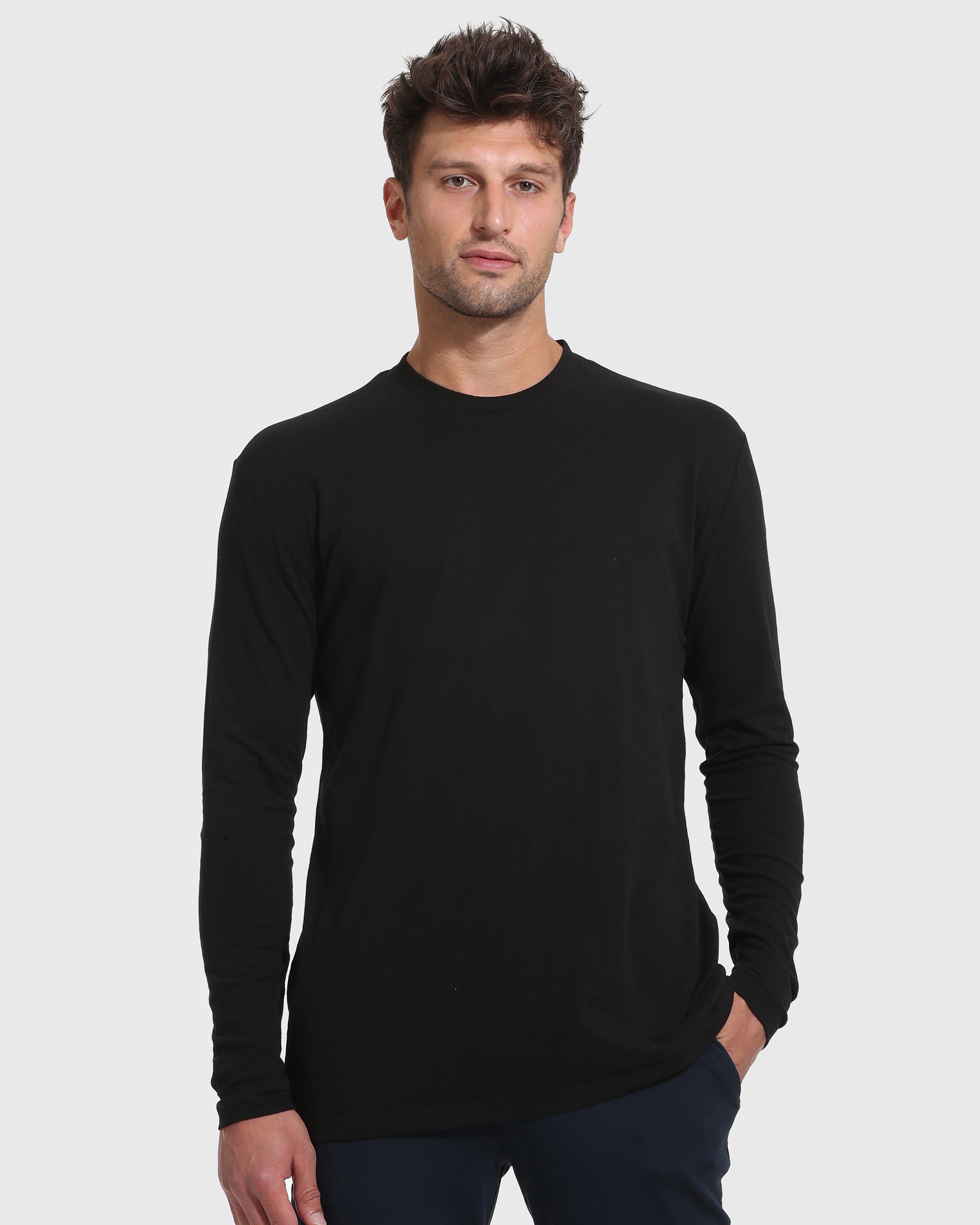 Black Tall Long Sleeve T-Shirt
