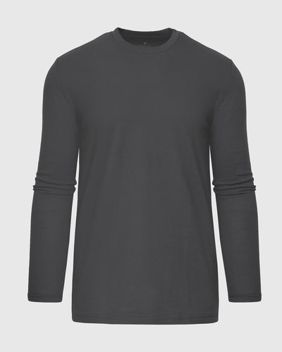 Tall Classic Long Sleeve Crew Neck - Carbon
