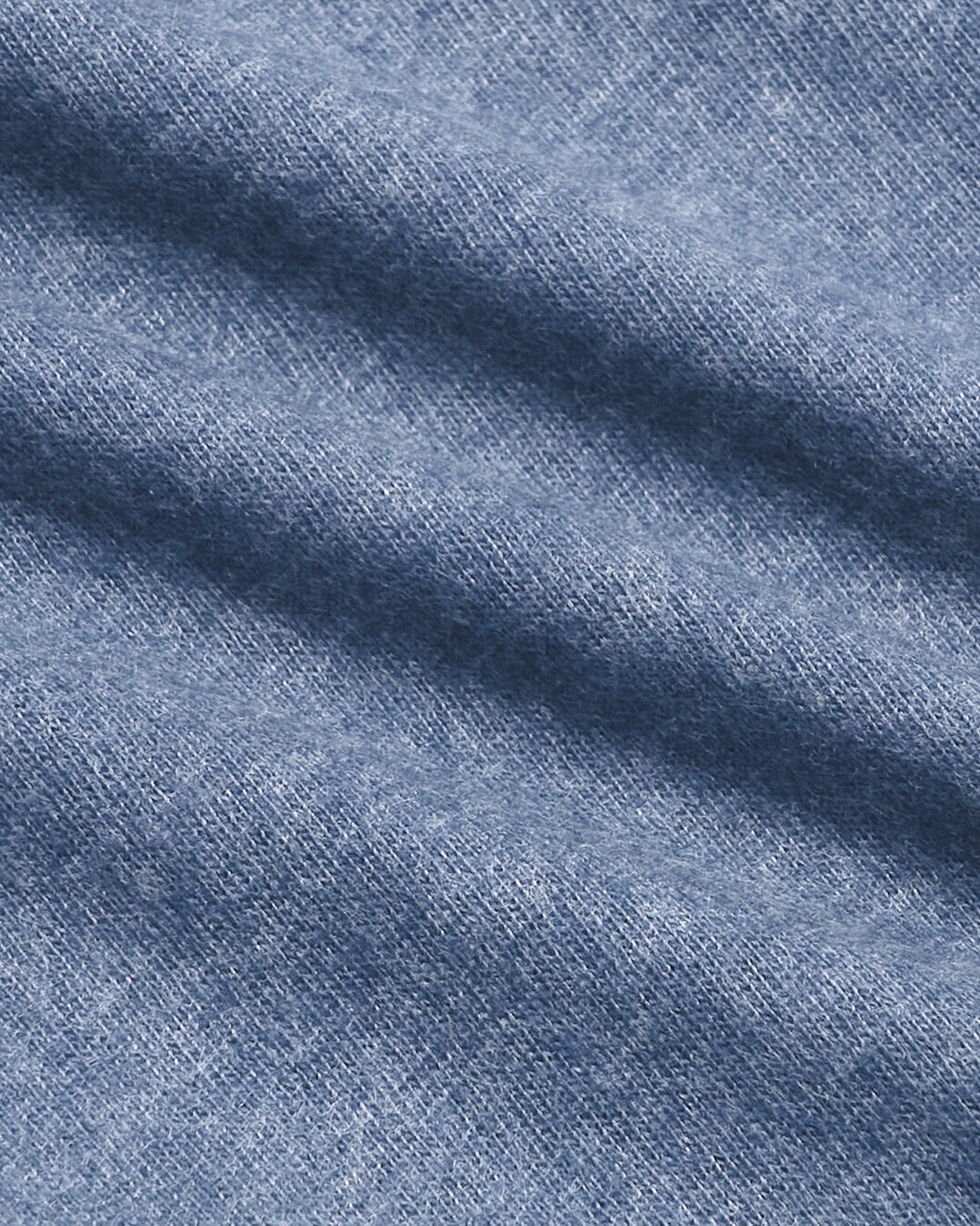Dark Heather Vintage Navy Tall Long Sleeve T-Shirt fabric close-up.
