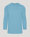 Heather Voyager Tall Long Sleeve T-Shirt, light-blue, crew-neck, long-sleeve display.