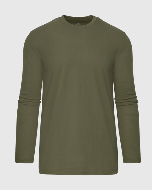 Military Green Tall Long Sleeve T-Shirt