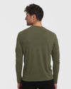Tall Classic Long Sleeve Crew 3-Pack shown from back, highlighting fit.