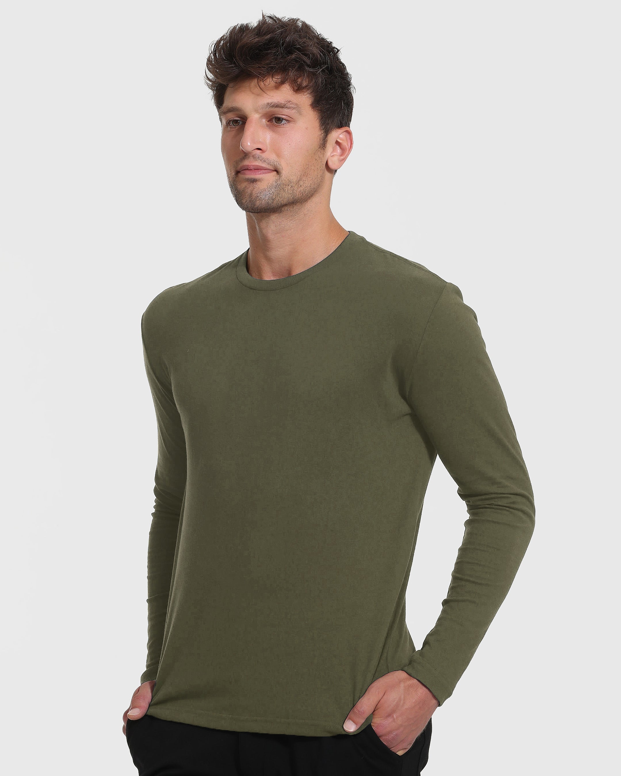 Neutral Tall Long Sleeve Crew 3-Pack