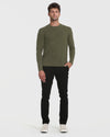Tall Classic Long Sleeve Crew 3-Pack worn by male model.