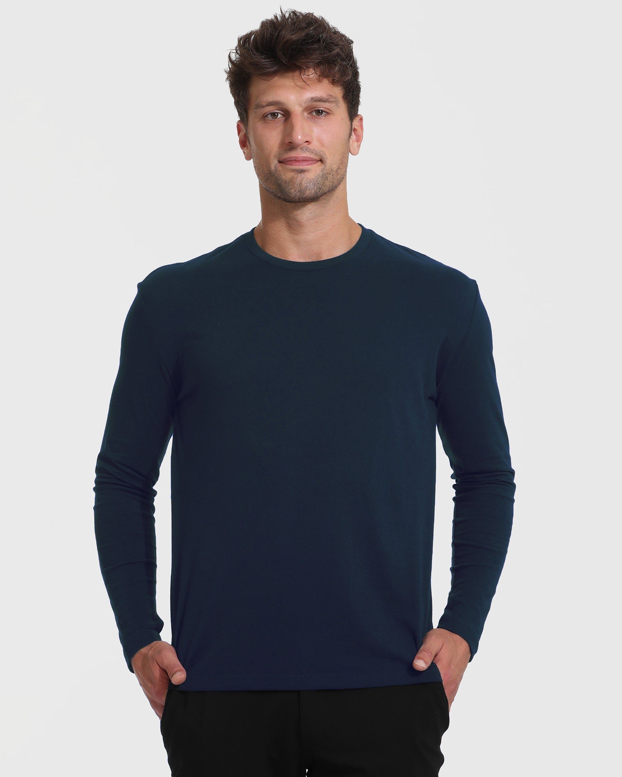Navy Tall Long Sleeve T-Shirt