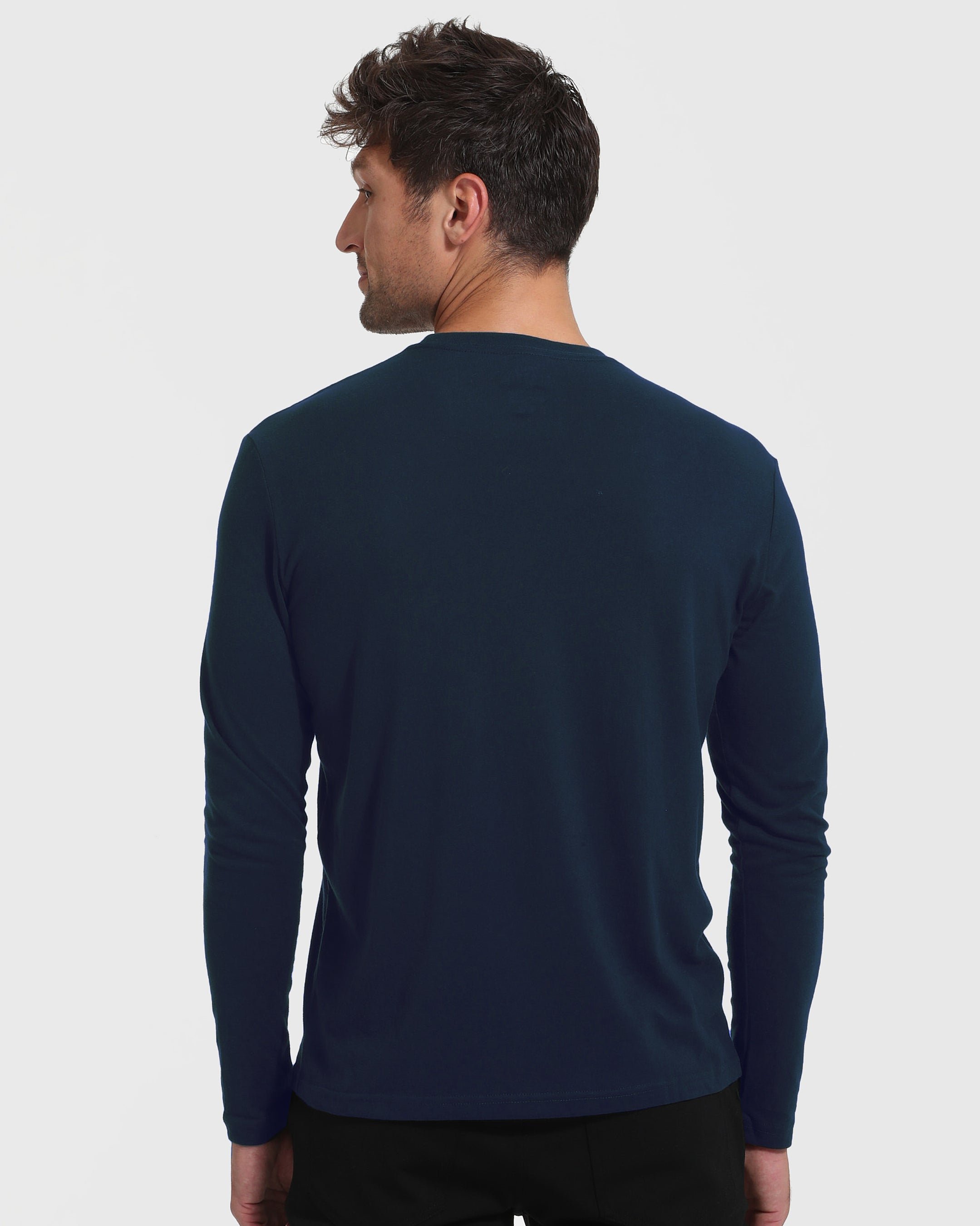 Navy Tall Long Sleeve T-Shirt