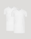 White t-shirt on a light gray background