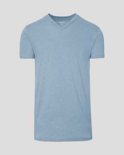 Tall Classic V-Neck - Heather Indigo