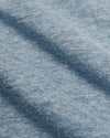 Heather Indigo Tall Short Sleeve Classic V-Neck fabric close-up, showcasing soft, textured knit.
