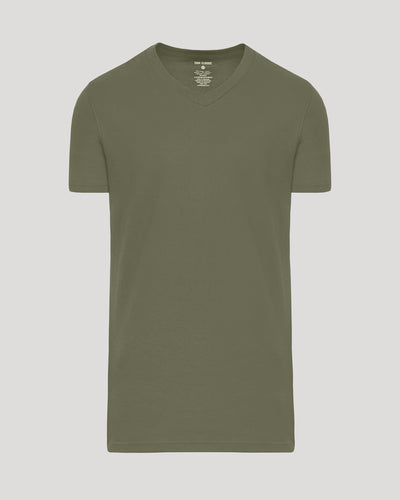Tall Classic V-Neck - Military Green