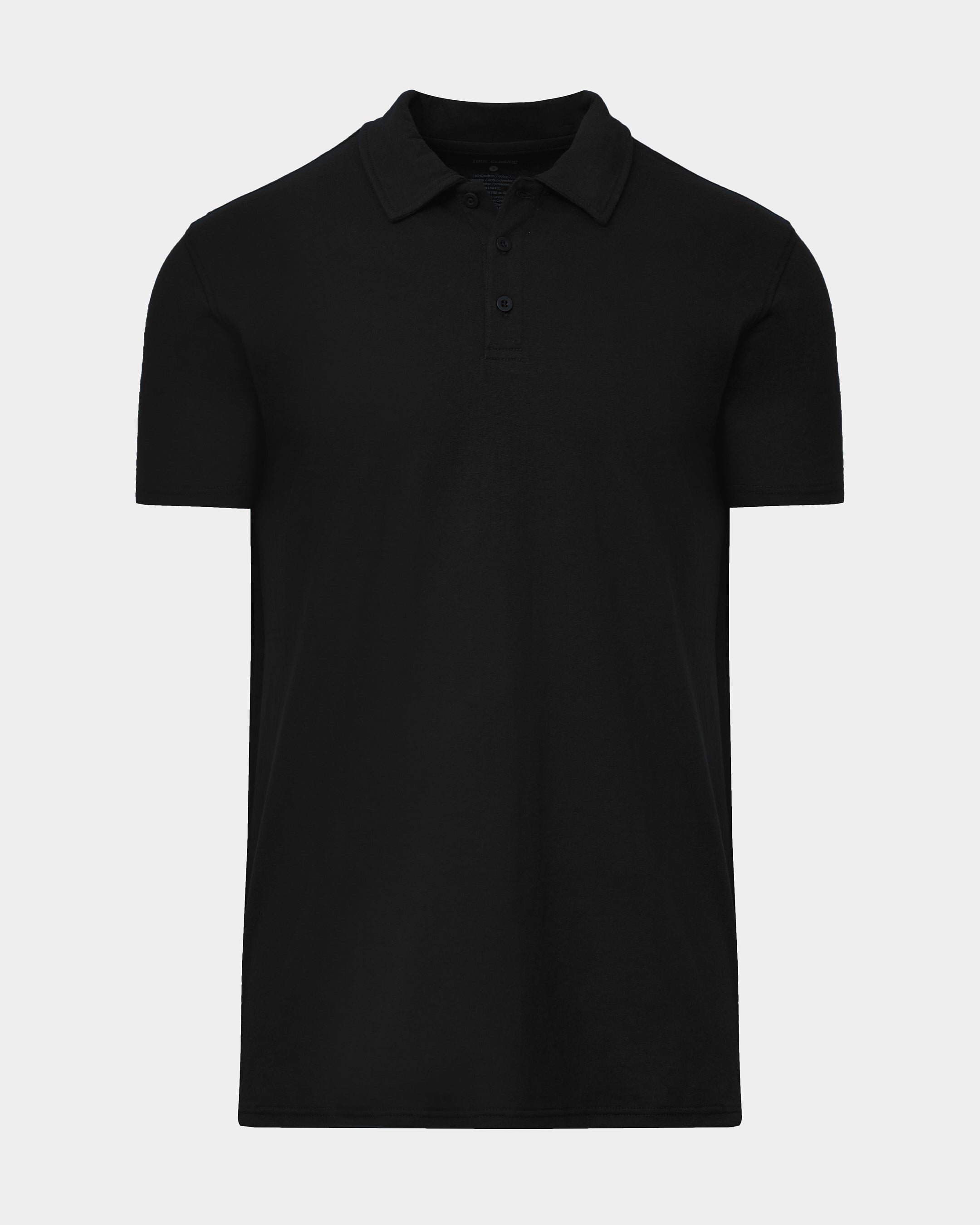 Black Tall Polo Shirt
