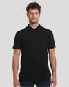 Black & White Tall Classic Polo 10-Pack on male model, showcasing fit.