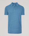 Dark Heather Tempest Short Sleeve Tall Polo with a classic collar.