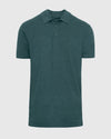 Heather Seafarer Short Sleeve Tall Polo with classic collar and three-button placket.
