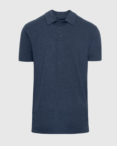 Tall Classic Polo - Heather Navy