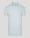 Icicle Short Sleeve Tall Polo, light-blue, short-sleeve, classic collar, three-button.