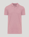 Light Heather Boysenberry Short Sleeve Tall Polo with classic collar and placket.