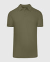 Military Green Short Sleeve Tall Polo