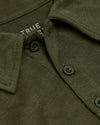 Military Green Short Sleeve Tall Polo