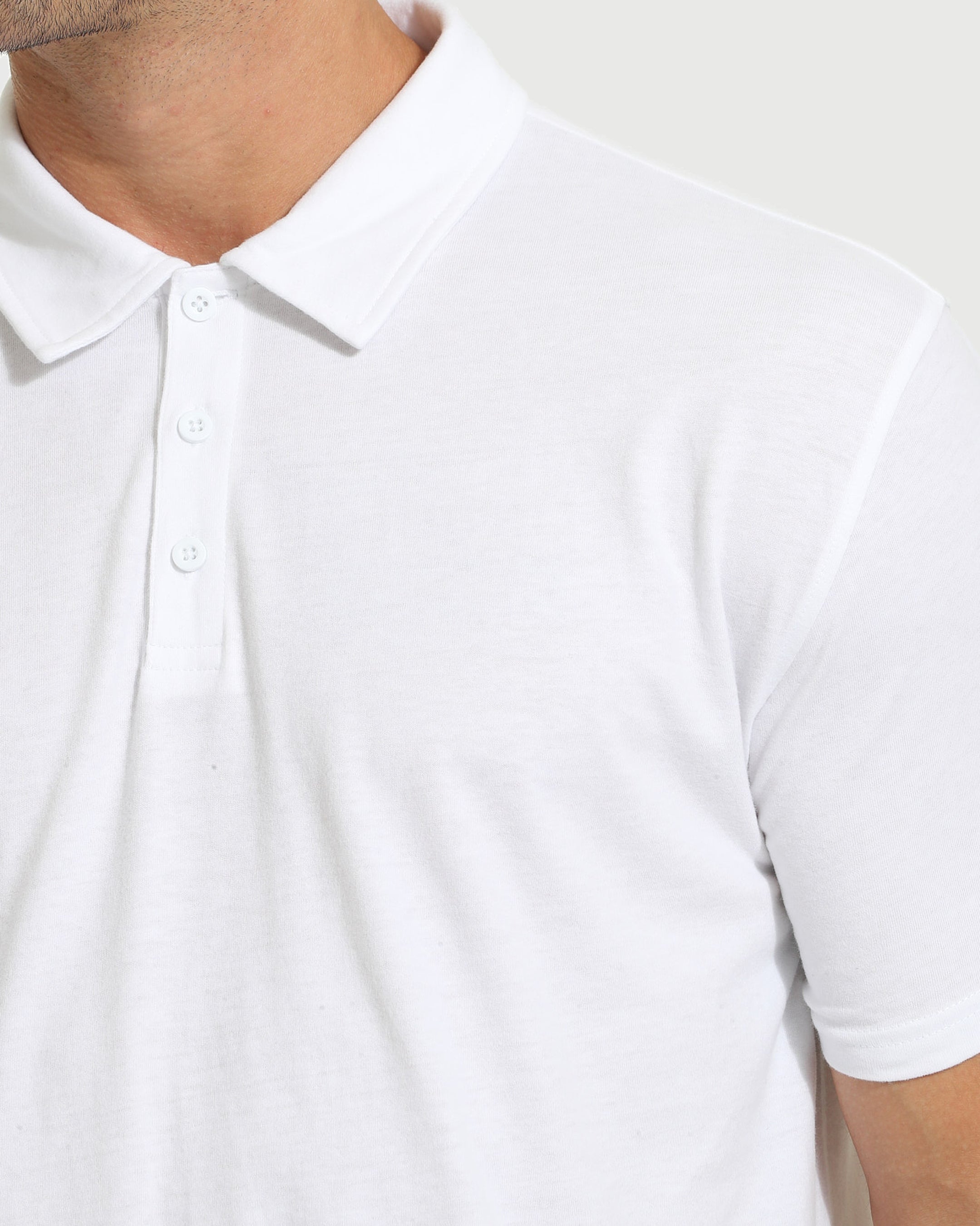 White Short Sleeve Tall Polo | Men's White Tall Polo Polo | True