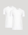 White t-shirt on a light gray background