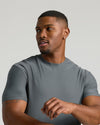 Timeless Tall Active Crew 6-Pack shirt worn by young man mid-gesture.