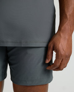 True ClassicTimeless Tall Active Crew 6-Pack in dark gray, showcasing fit and stitching.