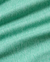 Close-up of mint-green Seasonal Tall Active Crew fabric, showcasing interlocking threads.