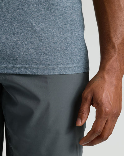 Tall Active Crew Neck - Heather Navy