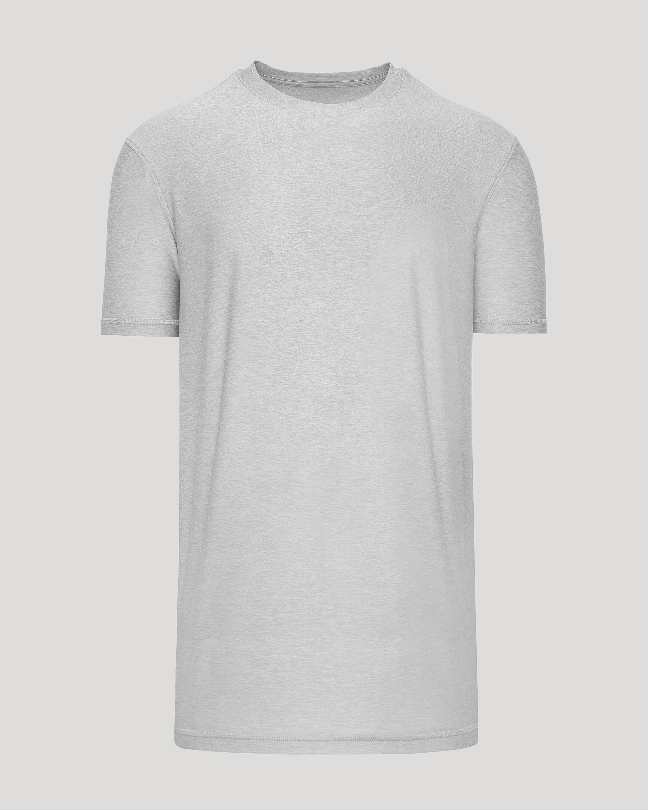 Light Heather Gray Short Sleeve Tall Active Crew Neck | Light Heather ...