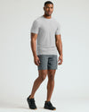 Light Heather Gray Tall Active Crew Neck 2.0 worn by athletic man.