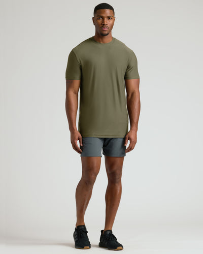 Tall Active Crew Neck - Military Green