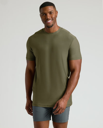 Tall Active Crew Neck - Military Green