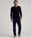 Black Tall Classic Long Sleeve Henley