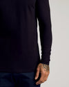 Black Tall Classic Long Sleeve Henley