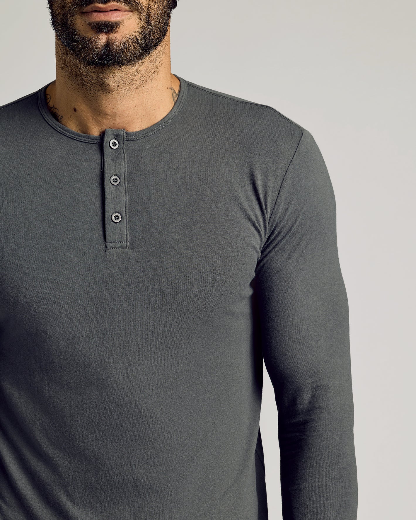 Carbon Tall Classic Long Sleeve Henley