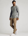 Heather Gray Tall Classic Long Sleeve Henley