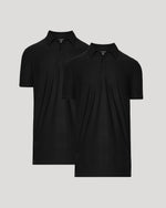 Black Tall Active Polo 2-Pack