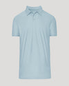 Arctic Short Sleeve Tall Active Polo, light-blue, laid flat, classic design.