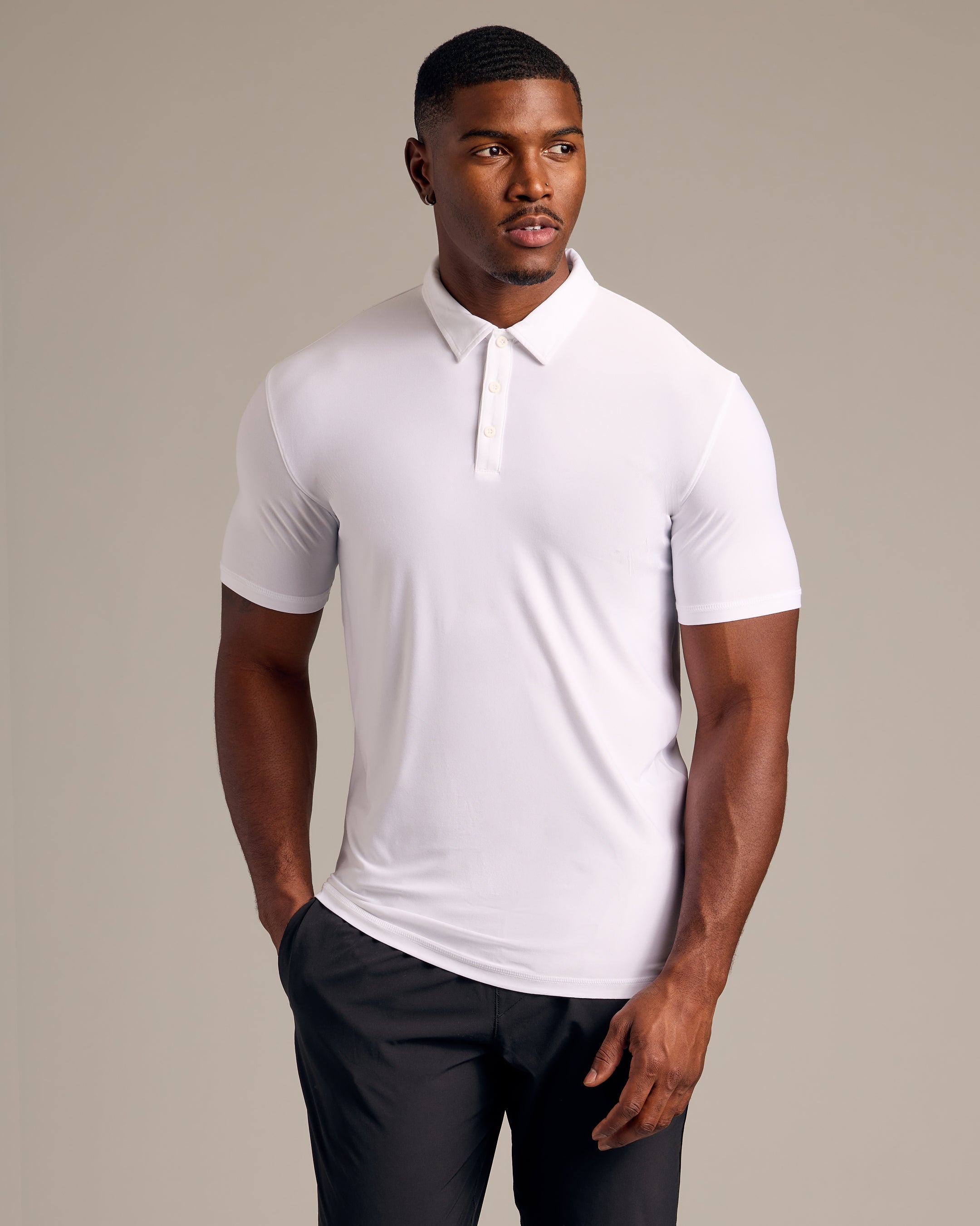 JOURNEYMAN SHORT SLEEVE POLO - WHITE