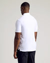 White Tall Active Polo 3-Pack worn by a man, back view.